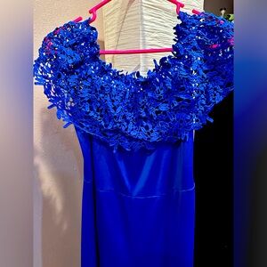 Blue jumpsuit - comes with a free gift